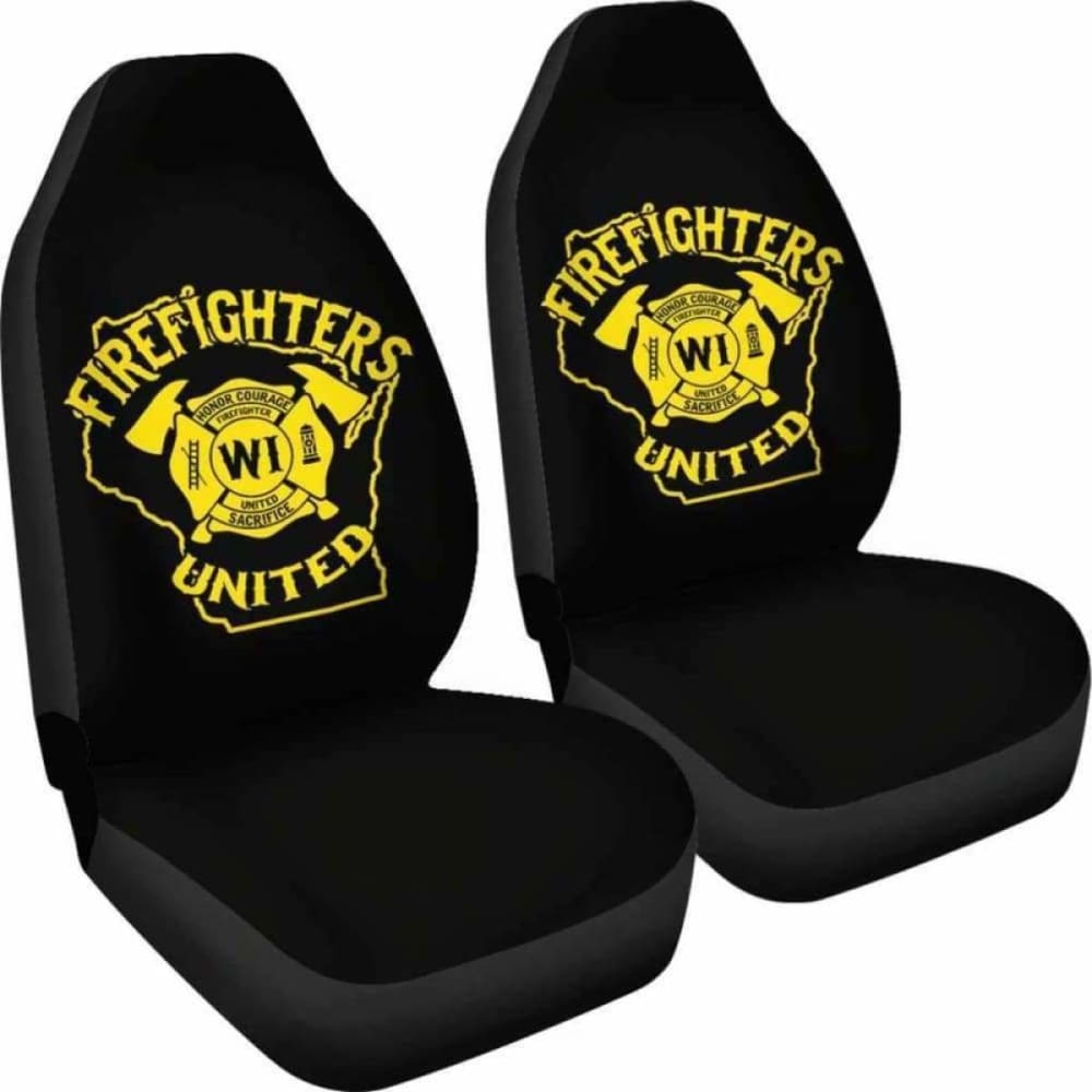 Wisconsin Firefighters United Car Seat Covers 101211