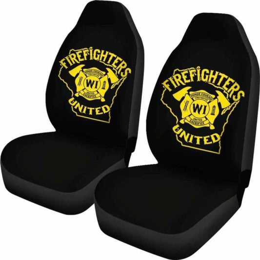 Wisconsin Firefighters United Car Seat Covers 101211