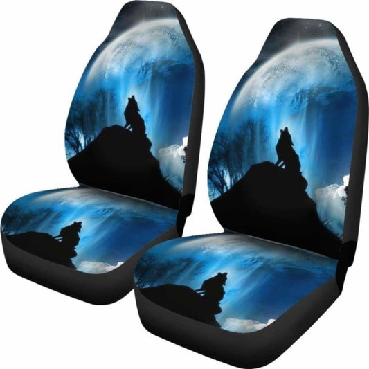 Wolf Howling Car Seat Covers 202004
