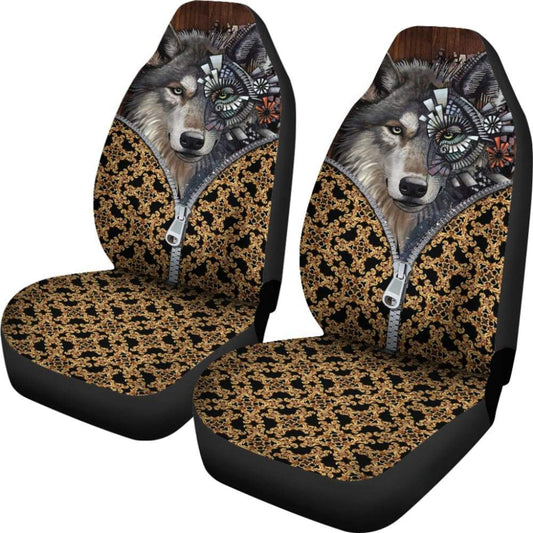 Wolf In The Zipper Car Seat Covers 212402