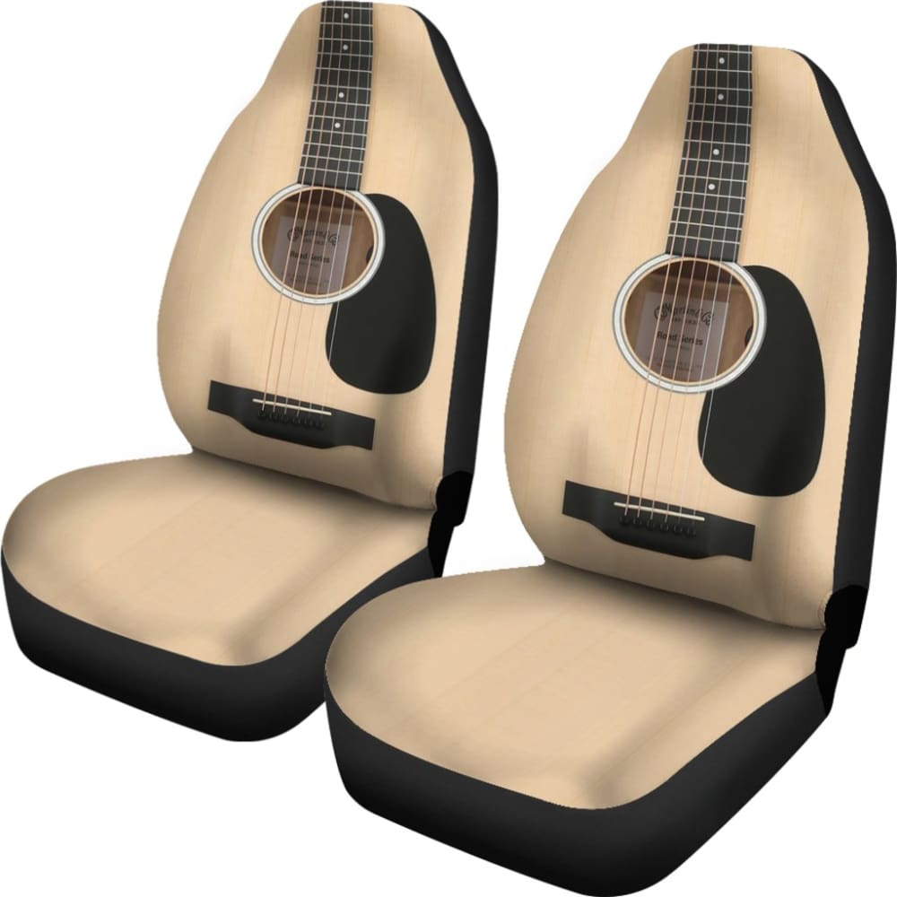 Wood Guitar Car Seat Covers 184610 - YourCarButBetter