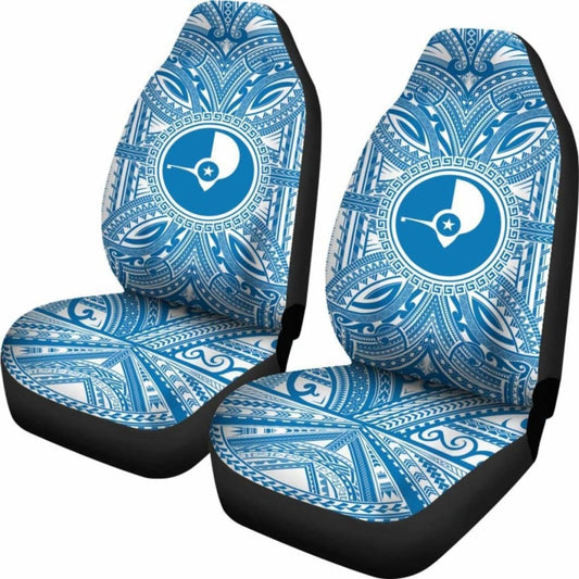 Yap Car Seat Cover - Yap Coat Of Arms Polynesian Flag Color 105905 - YourCarButBetter