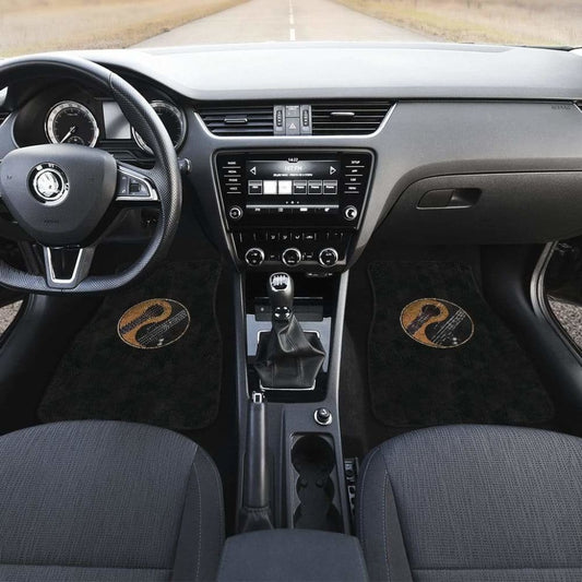 Yin Yang Bass Guitar Car Mat 174510 - YourCarButBetter