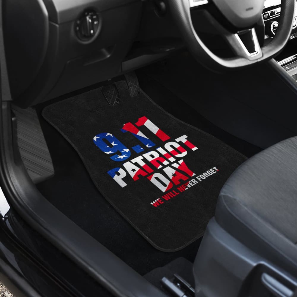 09.11 Never Forget We Will Never Forget Car Floor Mats 210305 - YourCarButBetter