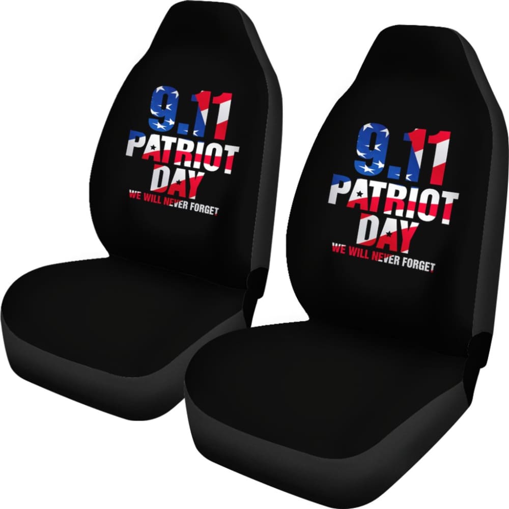 09.11 Never Forget We Will Never Forget Car Seat Covers 210305 - YourCarButBetter