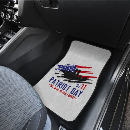 09.11 Patriot Day We Will Never Forget Car Floor Mats 210305 - YourCarButBetter