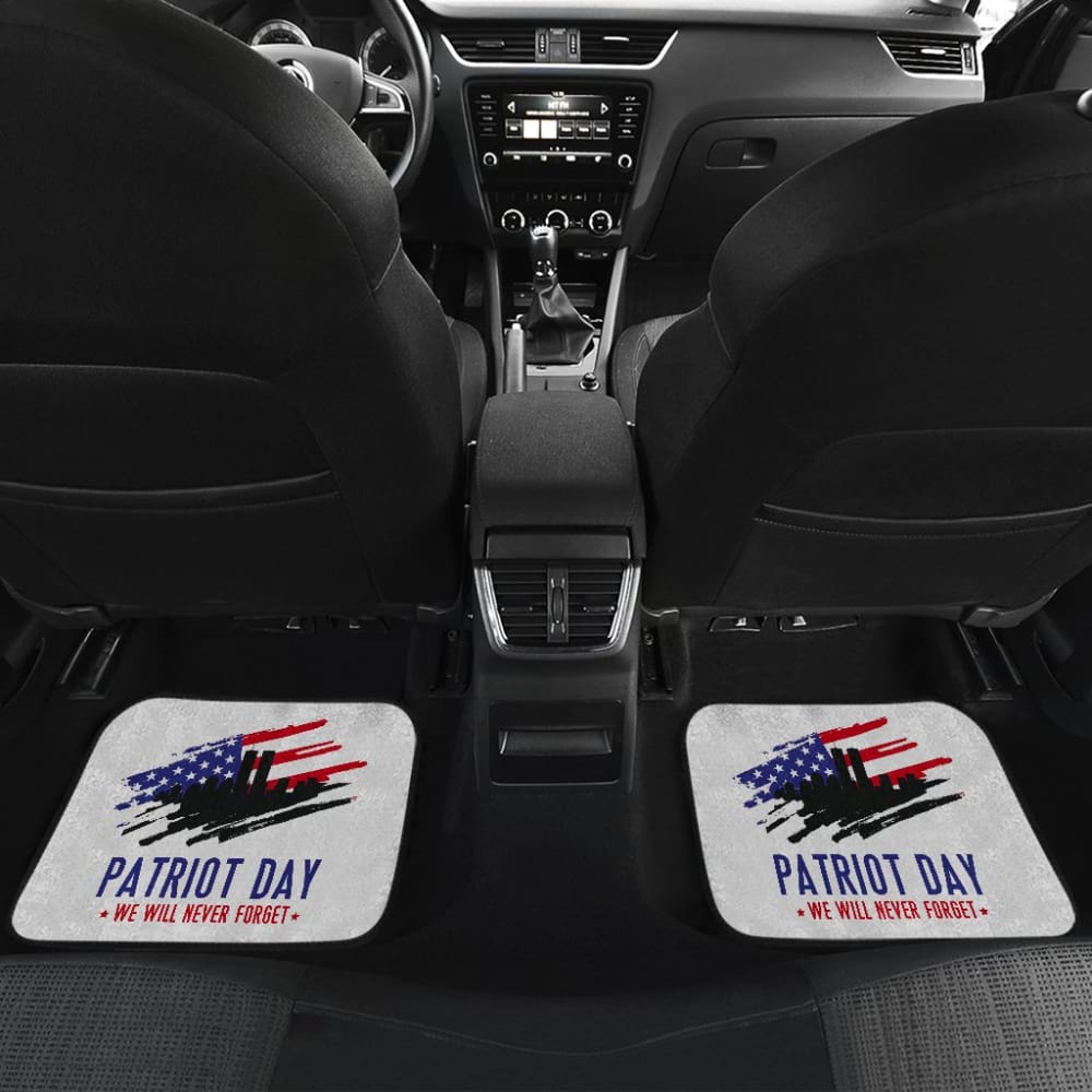09.11 Patriot Day We Will Never Forget Car Floor Mats 210305 - YourCarButBetter