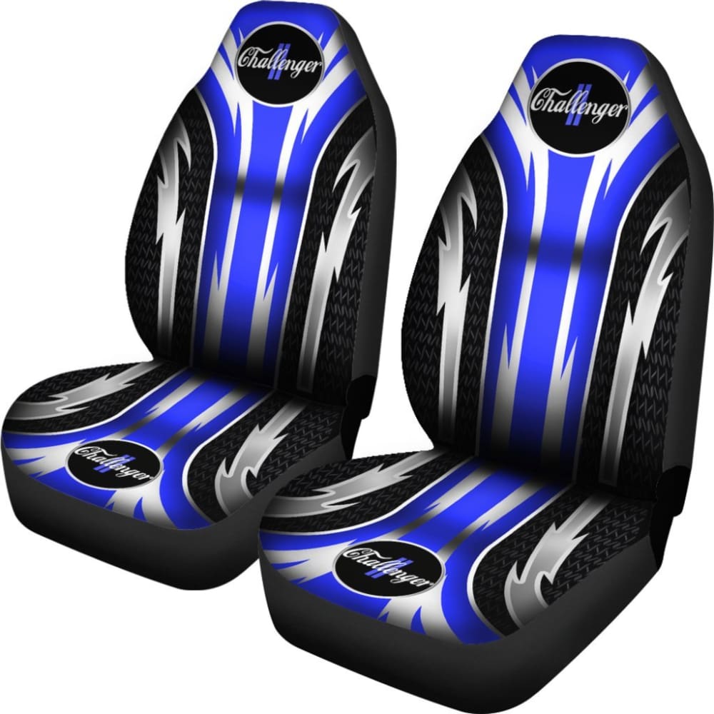 2 Front Dodge Challenger Seat Covers Blue 144627 - YourCarButBetter