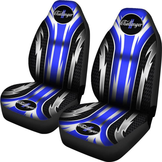 2 Front Dodge Challenger Seat Covers Blue 144627 - YourCarButBetter
