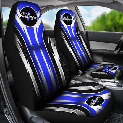 2 Front Dodge Challenger Seat Covers Blue 144627 - YourCarButBetter