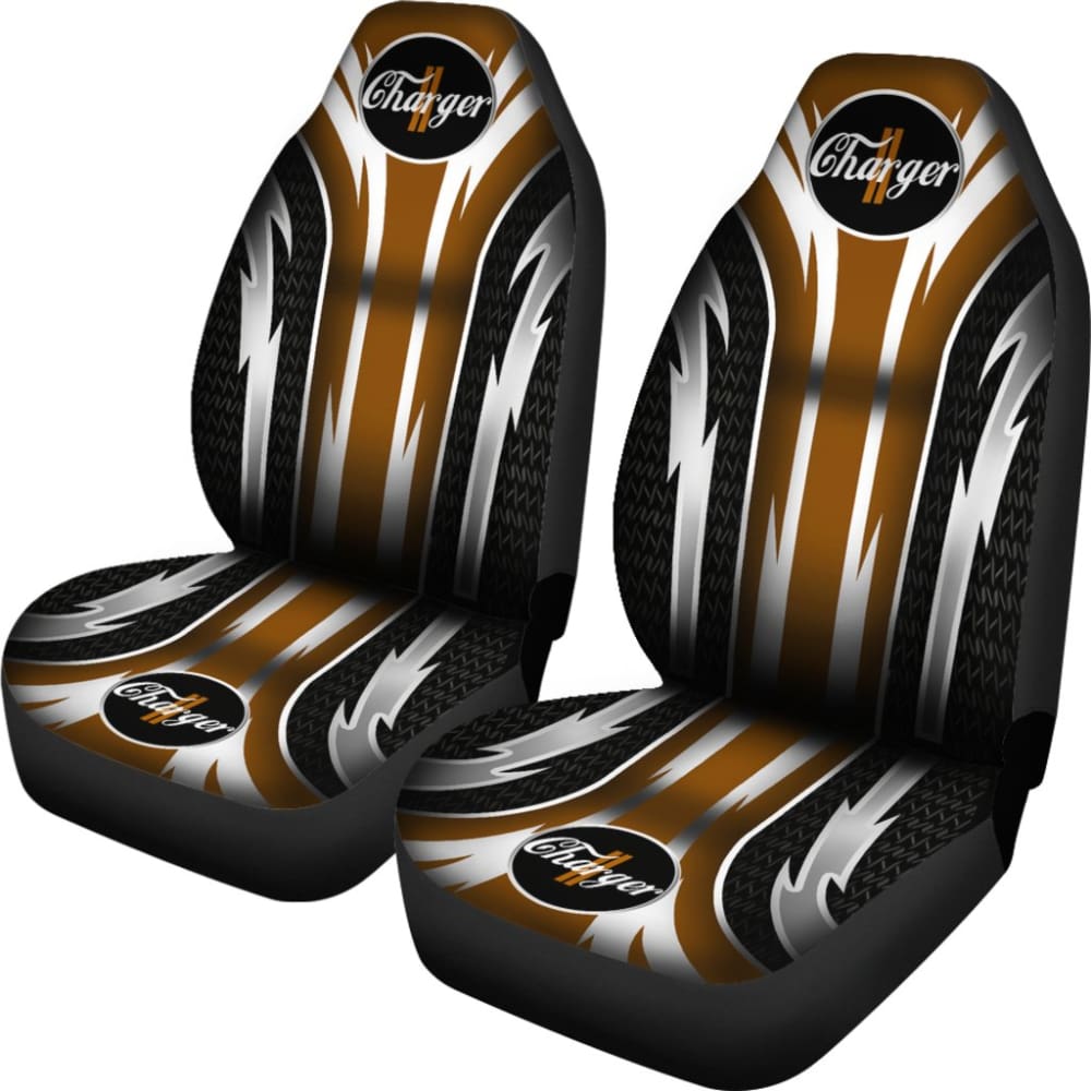 2 Front Dodge Charger Seat Covers Brown 094209 - YourCarButBetter