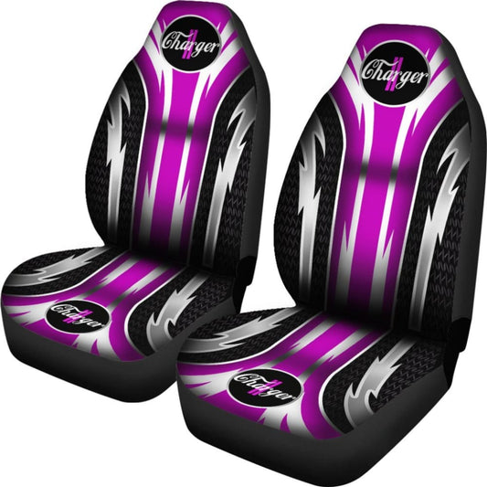 2 Front Dodge Charger Seat Covers Pink 094209 - YourCarButBetter