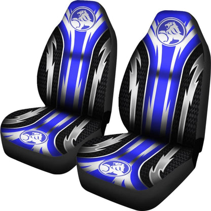 2 Front Holden Seat Covers Blue 144627 - YourCarButBetter