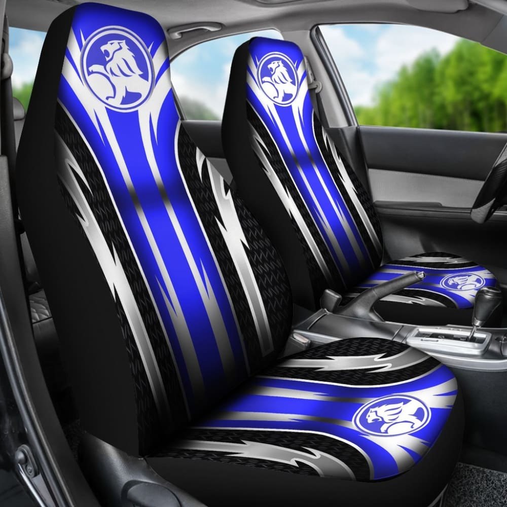2 Front Holden Seat Covers Blue 144627 - YourCarButBetter