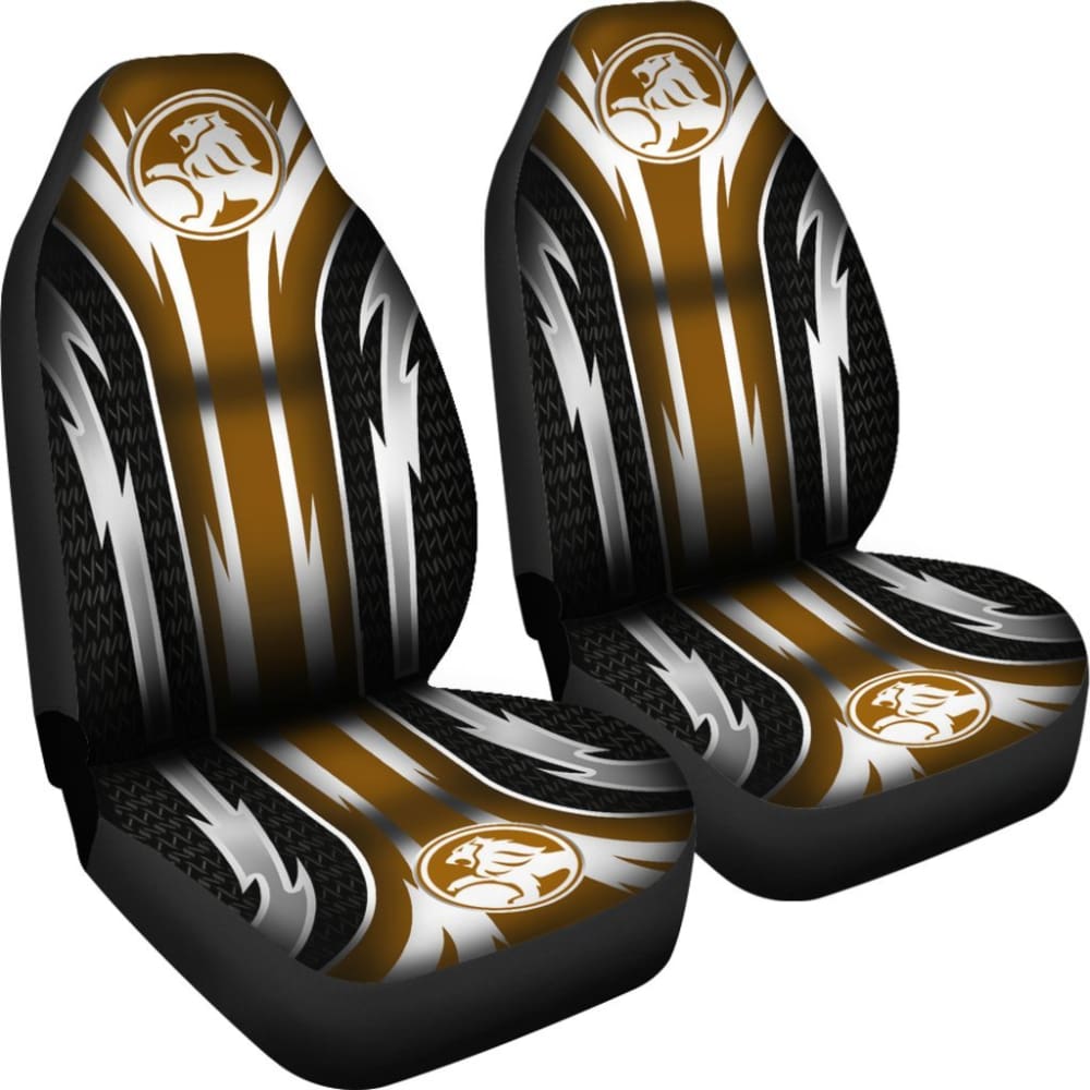 2 Front Holden Seat Covers Brown 144627 - YourCarButBetter