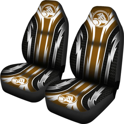 2 Front Holden Seat Covers Brown 144627 - YourCarButBetter