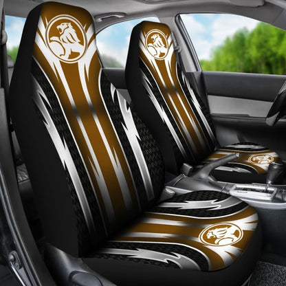 2 Front Holden Seat Covers Brown 144627 - YourCarButBetter
