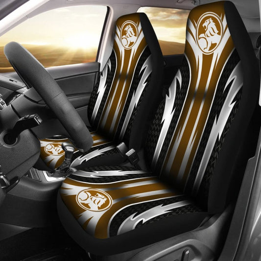 2 Front Holden Seat Covers Brown 144627 - YourCarButBetter