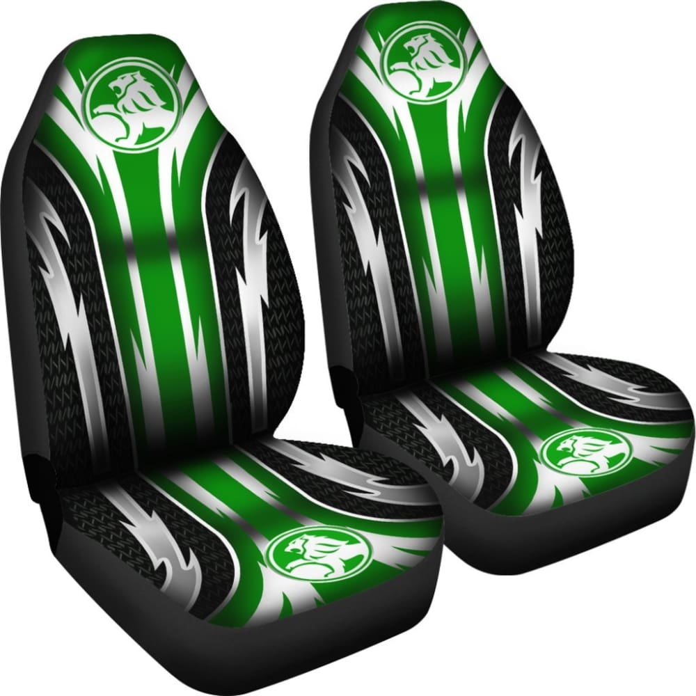 2 Front Holden Seat Covers Green 144627 - YourCarButBetter