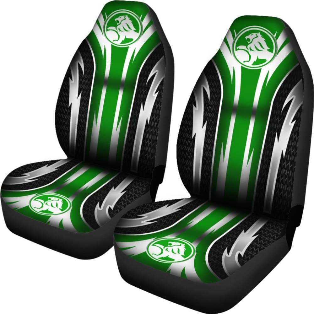 2 Front Holden Seat Covers Green 144627 - YourCarButBetter