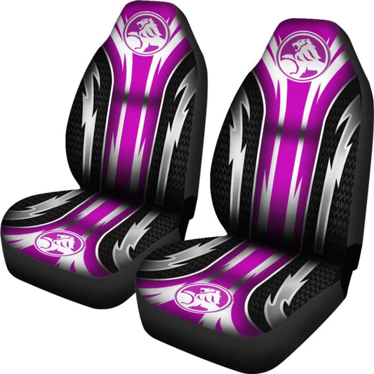 2 Front Holden Seat Covers Pink 144627 - YourCarButBetter
