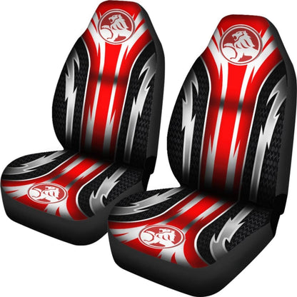 2 Front Holden Seat Covers Red 144627 - YourCarButBetter