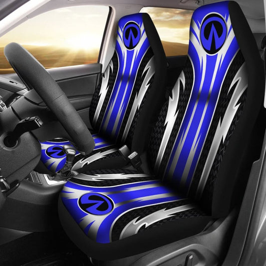 2 Front Infiniti Seat Covers Blue 144627 - YourCarButBetter