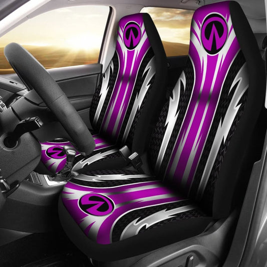 2 Front Infiniti Seat Covers Pink 144627 - YourCarButBetter