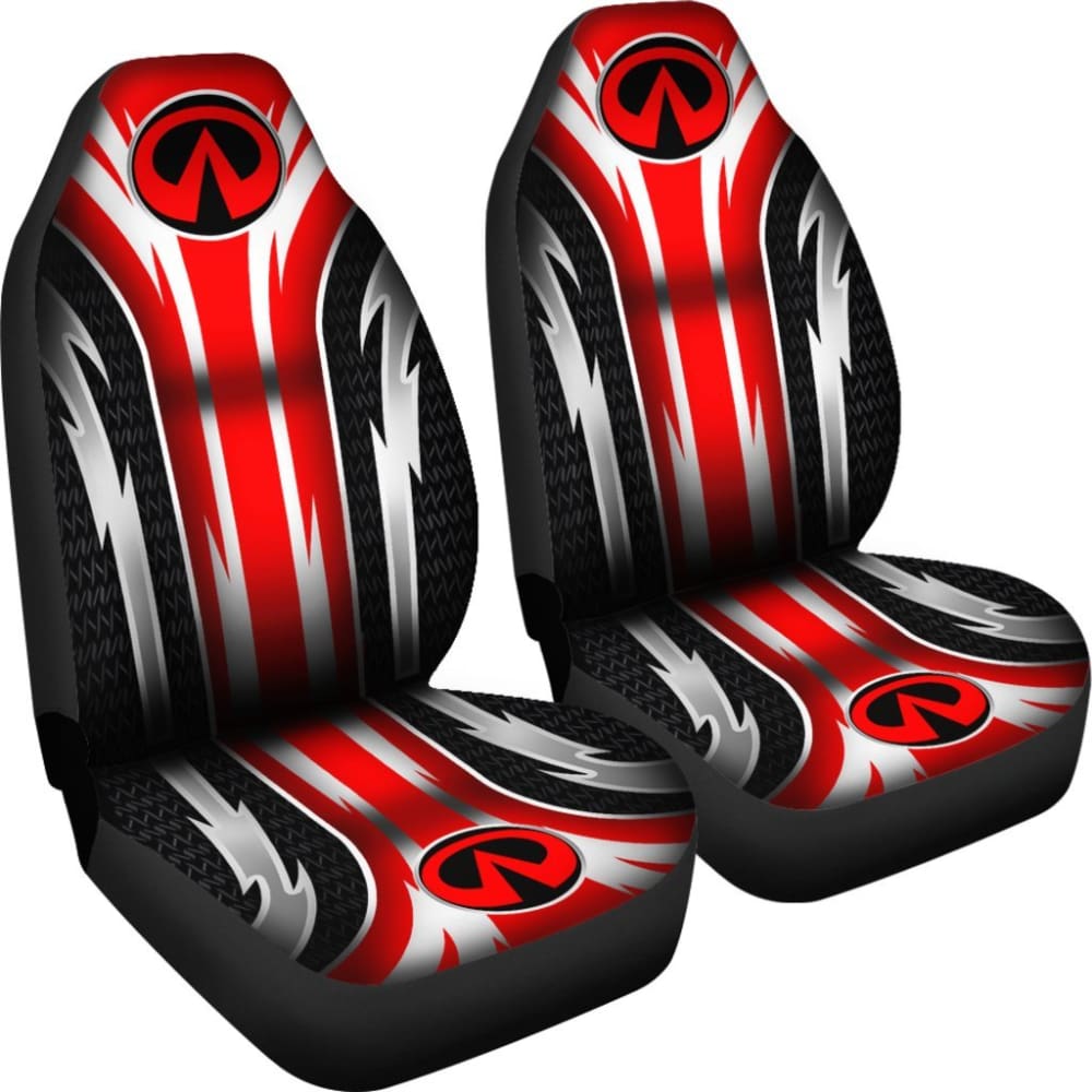 2 Front Infiniti Seat Covers Red 144627 - YourCarButBetter
