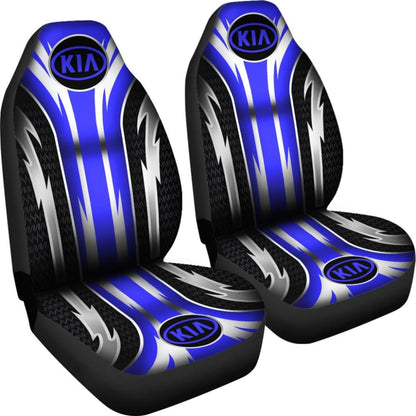 2 Front Kia Seat Covers Blue 144627 - YourCarButBetter