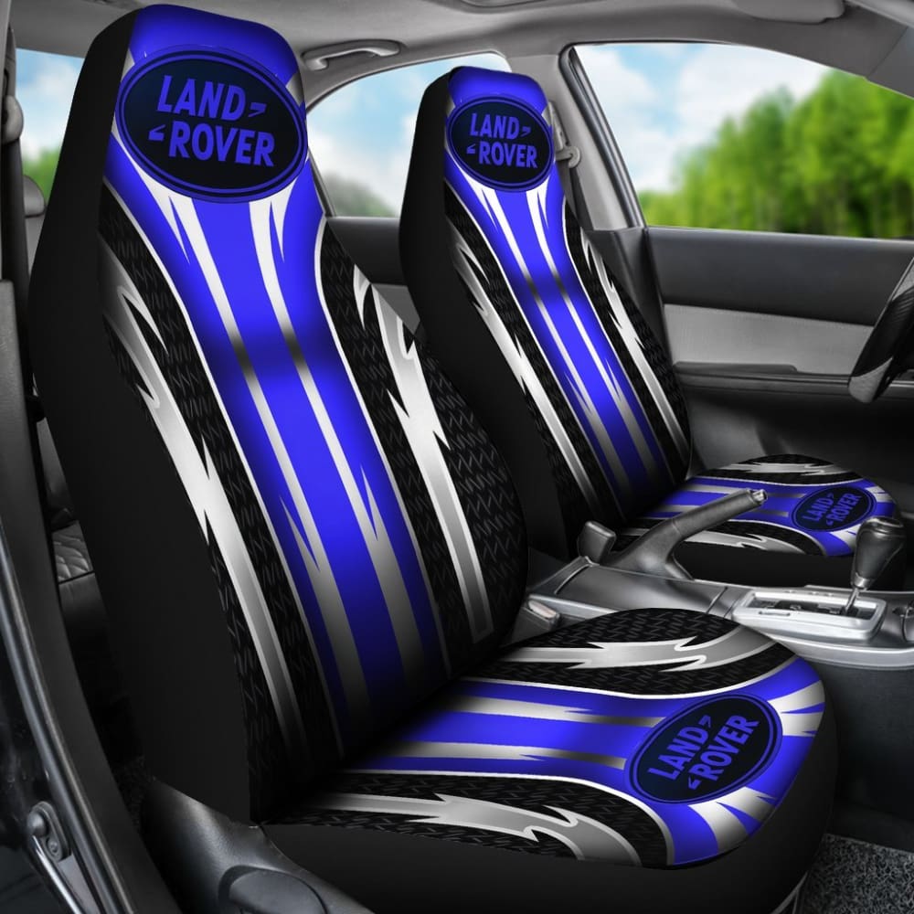 2 Front Land Rover Seat Covers Blue 144627 - YourCarButBetter