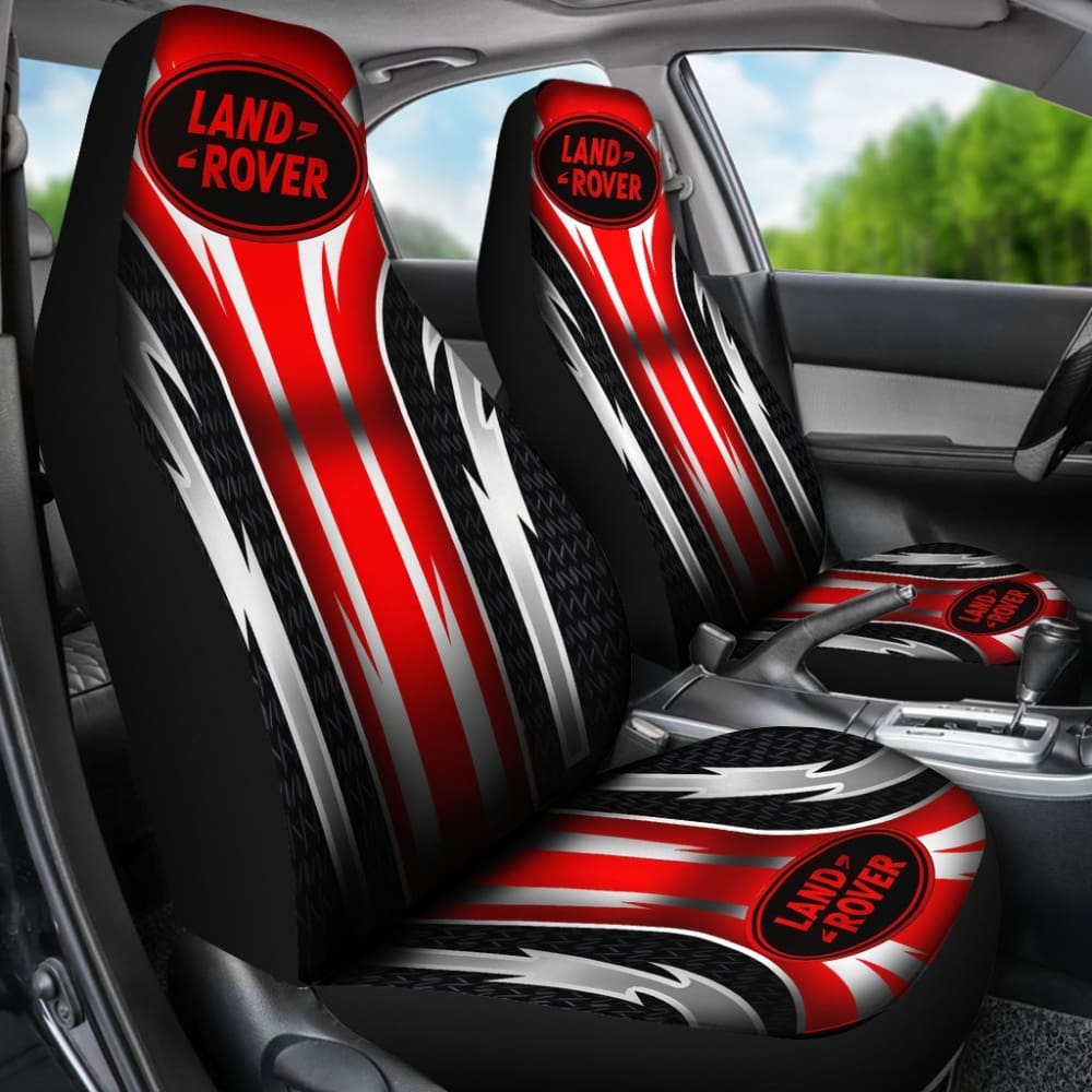 2 Front Land Rover Seat Covers Red 144627 - YourCarButBetter