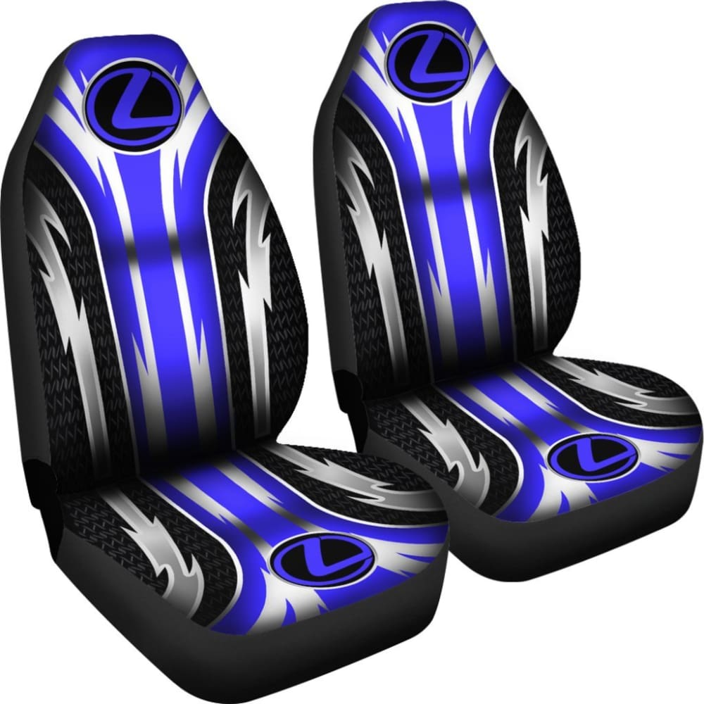 2 Front Lexus Seat Covers Blue 144627 - YourCarButBetter