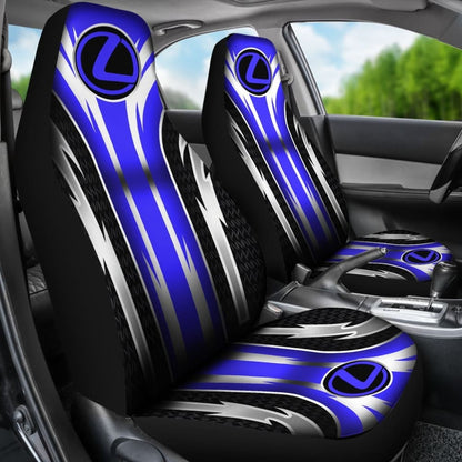 2 Front Lexus Seat Covers Blue 144627 - YourCarButBetter