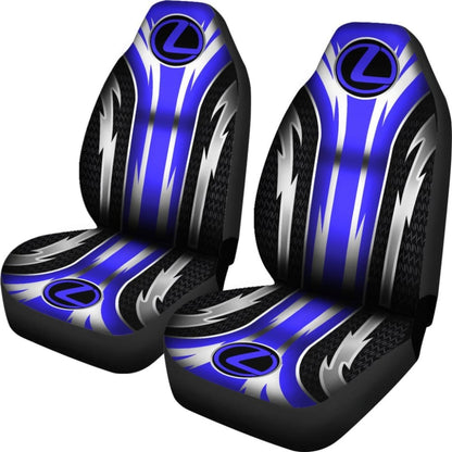 2 Front Lexus Seat Covers Blue 144627 - YourCarButBetter