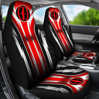 2 Front Lincoln Seat Covers Red 144627 - YourCarButBetter