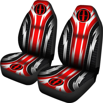 2 Front Lincoln Seat Covers Red 144627 - YourCarButBetter