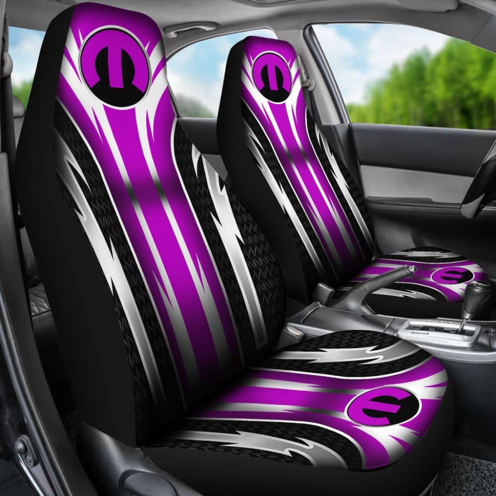 2 Front Mopar Seat Covers Pink 144627 - YourCarButBetter