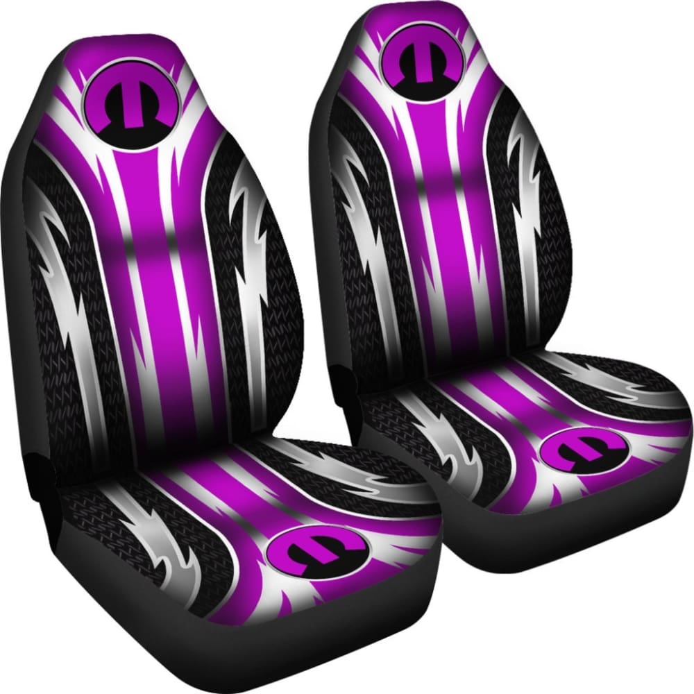 2 Front Mopar Seat Covers Pink 144627 - YourCarButBetter