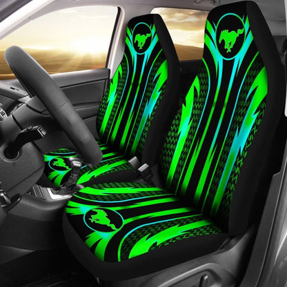 2 Front Mustang Seat Covers 144627 - YourCarButBetter