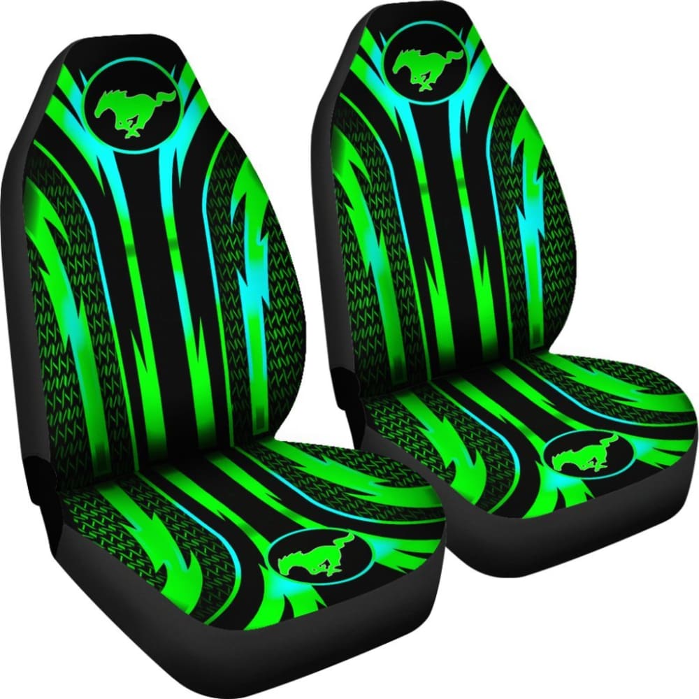 2 Front Mustang Seat Covers 144627 - YourCarButBetter