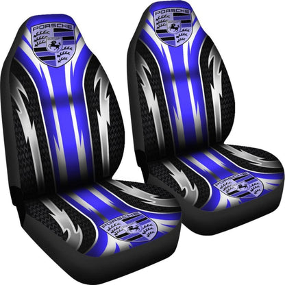 2 Front Porsche Seat Covers Blue 144627 - YourCarButBetter