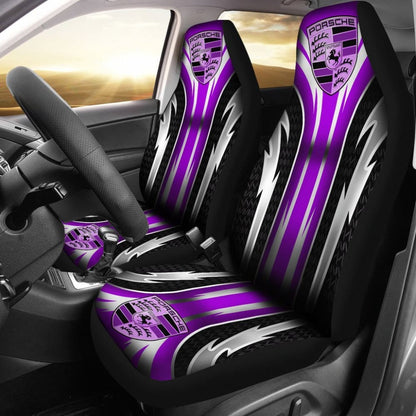 2 Front Porsche Seat Covers Purple 144627 - YourCarButBetter