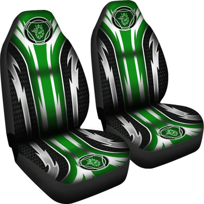 2 Front Scania Seat Covers Green 144627 - YourCarButBetter