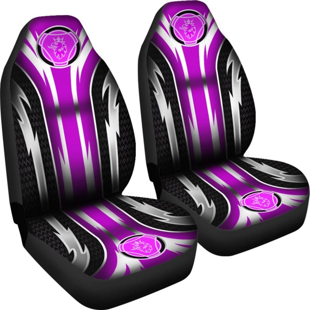2 Front Scania Seat Covers Pink 144627 - YourCarButBetter
