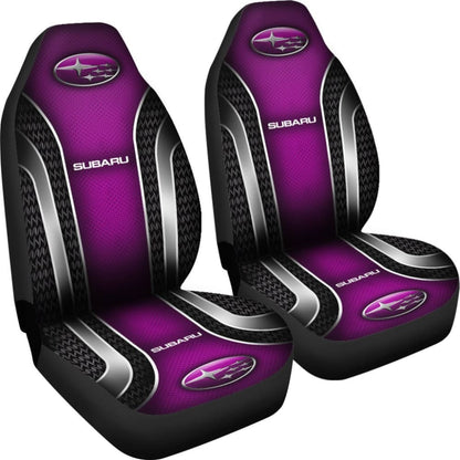 2 Front Subaru Seat Covers Pink 144627 - YourCarButBetter