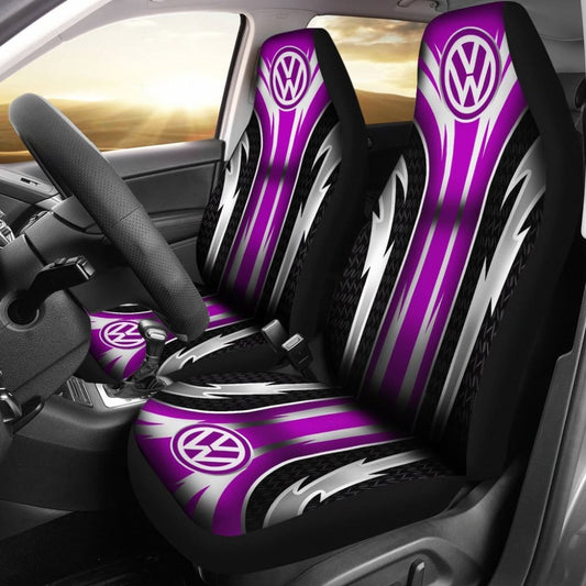 2 Front Volkswagen Seat Covers Pink 144627 - YourCarButBetter