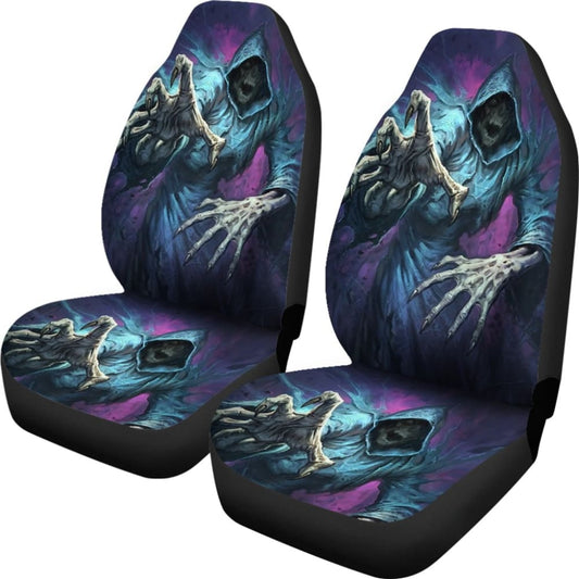 2 Pcs Grim Reaper Car Seat Covers 101819 - YourCarButBetter