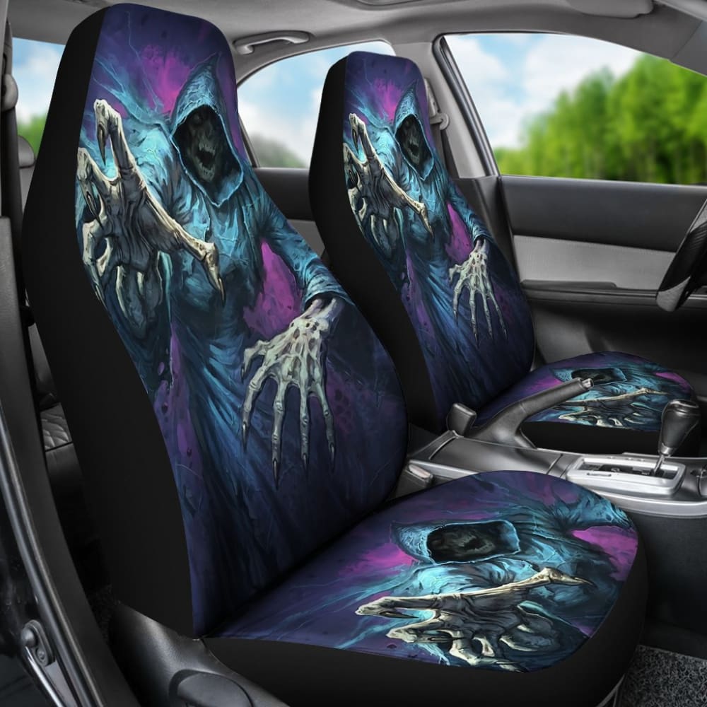 2 Pcs Grim Reaper Car Seat Covers 101819 - YourCarButBetter