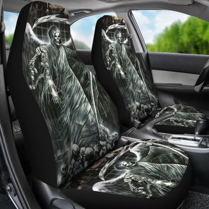 2 Pcs Grim Reaper Car Seat Covers 101819 - YourCarButBetter
